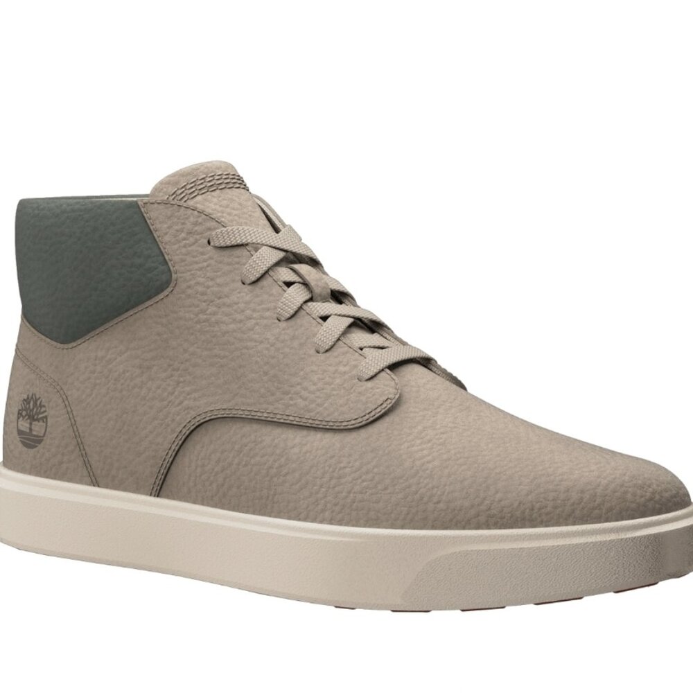 Timberland Men's Emerson Street Mid Sneaker Taupe Nubuck Leather Sizes NEW